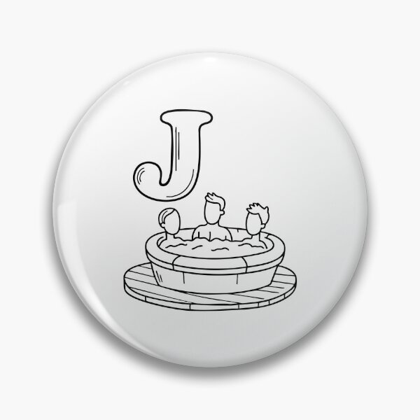Item preview, An illustration of Jacuzzi with letter J beside it designed and sold by rasagamastore.