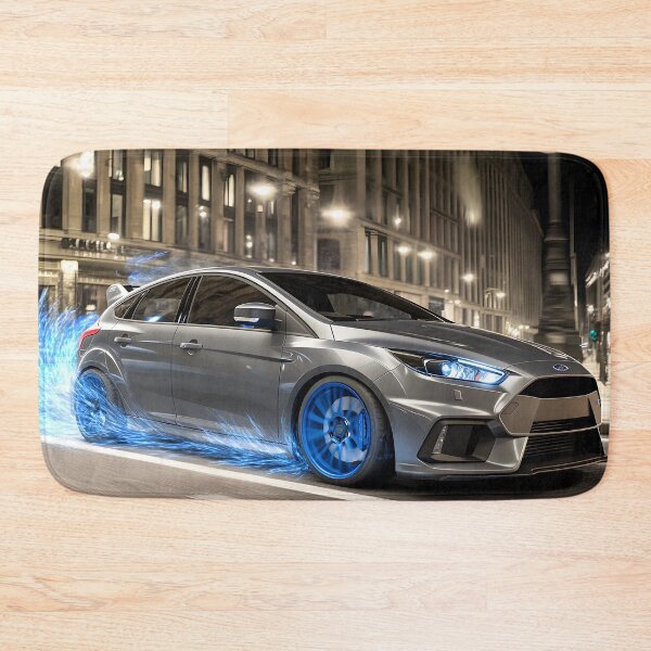 Item preview, Gunmetal Grey Ford Focus RS Poster – Stealth and Performance Combined VIII designed and sold by AutoPopStudio.