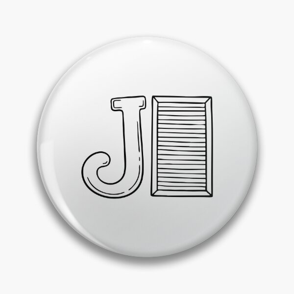 Item preview, An illustration of Jalousie with letter J beside it designed and sold by rasagamastore.