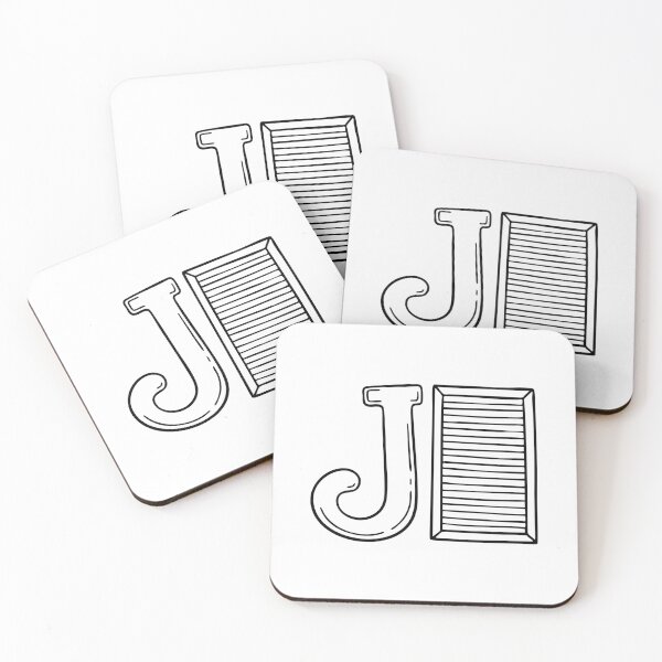 Item preview, An illustration of Jalousie with letter J beside it designed and sold by rasagamastore.