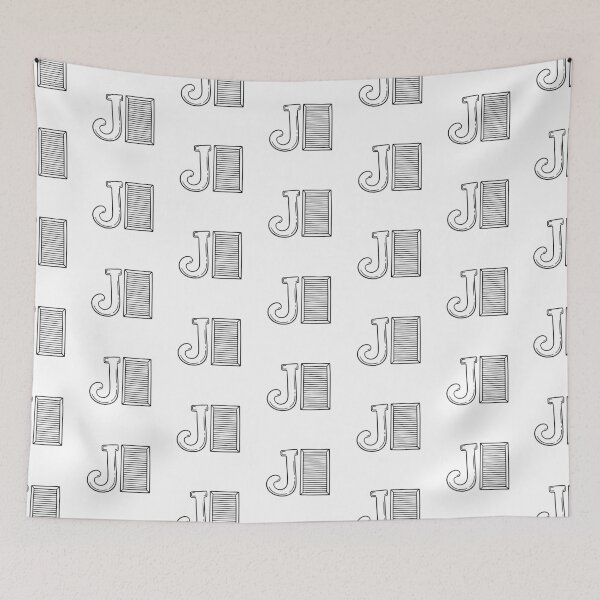 Item preview, An illustration of Jalousie with letter J beside it designed and sold by rasagamastore.