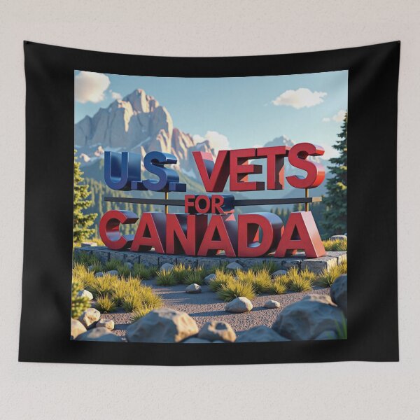 Item preview, U.S. Vets for Canada designed and sold by MySheetMusicArt.