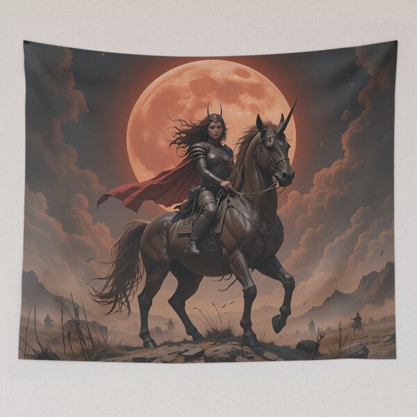 Item preview, Warrior Centaur on Battlefield Under Blood Moon designed and sold by rajasekhark.