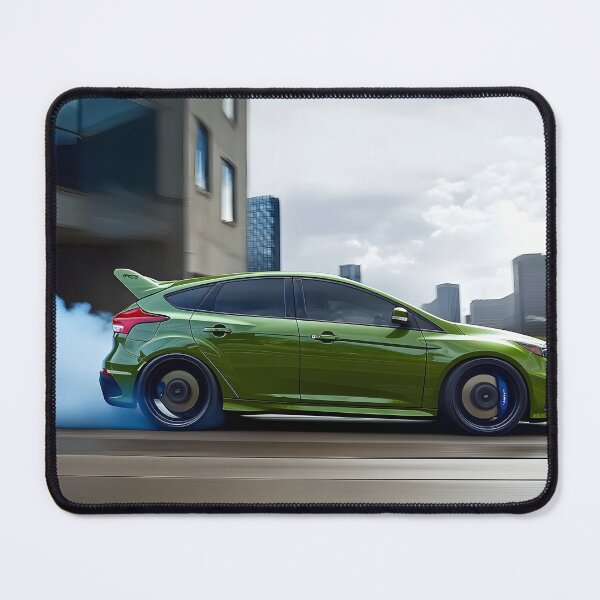 Item preview, Green Ford Focus RS Poster – Bold, Bright, and Built for Performance designed and sold by AutoPopStudio.