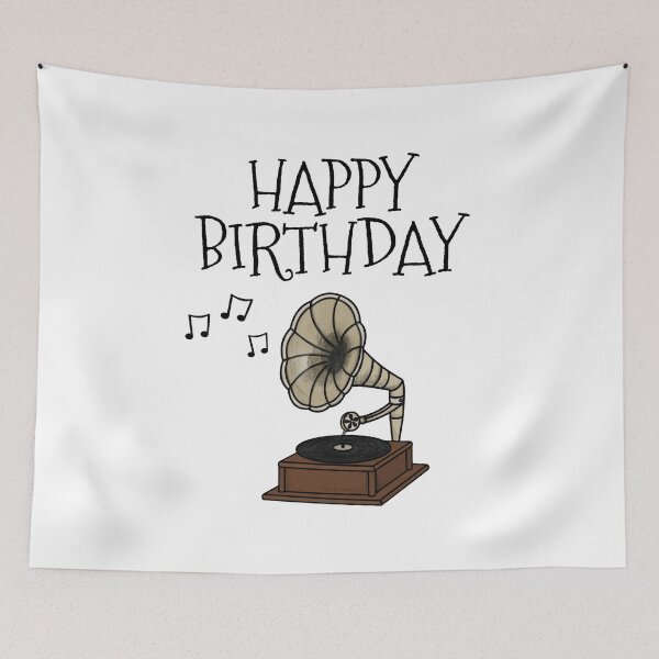 Item preview, Birthday Gramophone Music Lover Musician designed and sold by doodlerob.