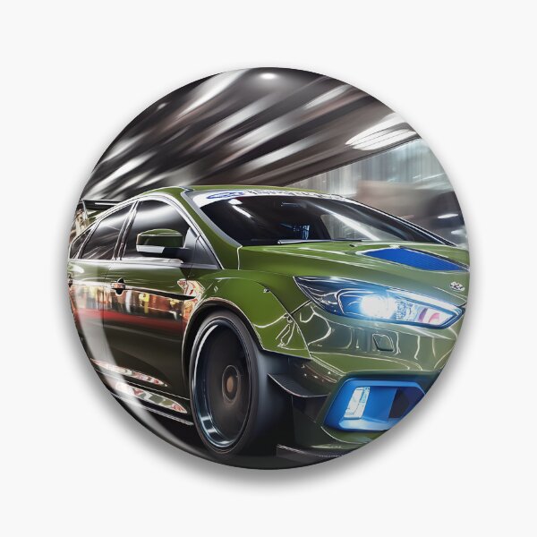 Item preview, Green Ford Focus RS Poster – Bold, Bright, and Built for Performance II designed and sold by AutoPopStudio.