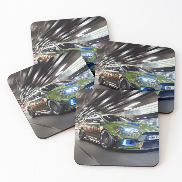 Item preview, Green Ford Focus RS Poster – Bold, Bright, and Built for Performance II designed and sold by AutoPopStudio.