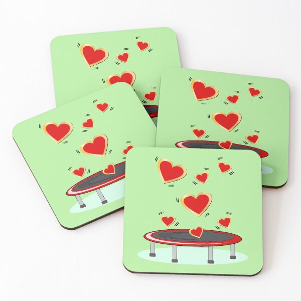 Item preview, trampoline jumping HEART designed and sold by minimalartstory.