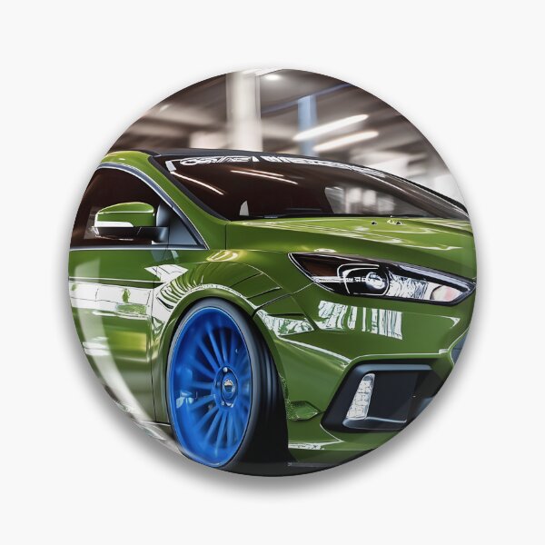 Item preview, Green Ford Focus RS Poster – Bold, Bright, and Built for Performance III designed and sold by AutoPopStudio.
