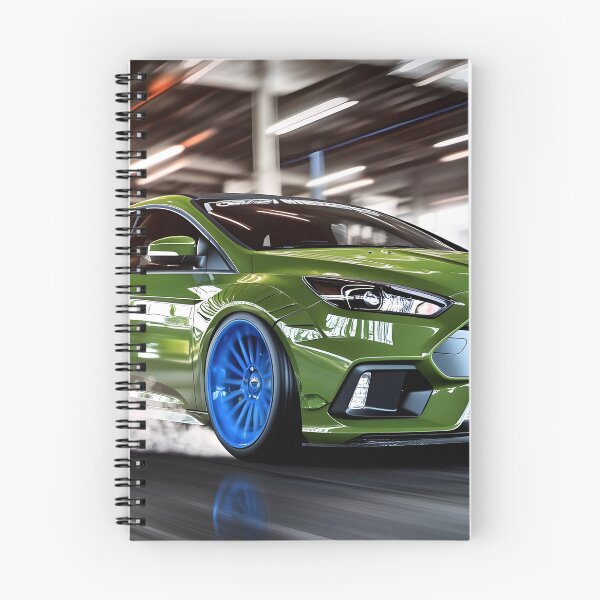 Item preview, Green Ford Focus RS Poster – Bold, Bright, and Built for Performance III designed and sold by AutoPopStudio.