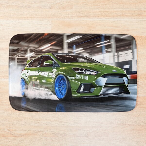 Item preview, Green Ford Focus RS Poster – Bold, Bright, and Built for Performance III designed and sold by AutoPopStudio.