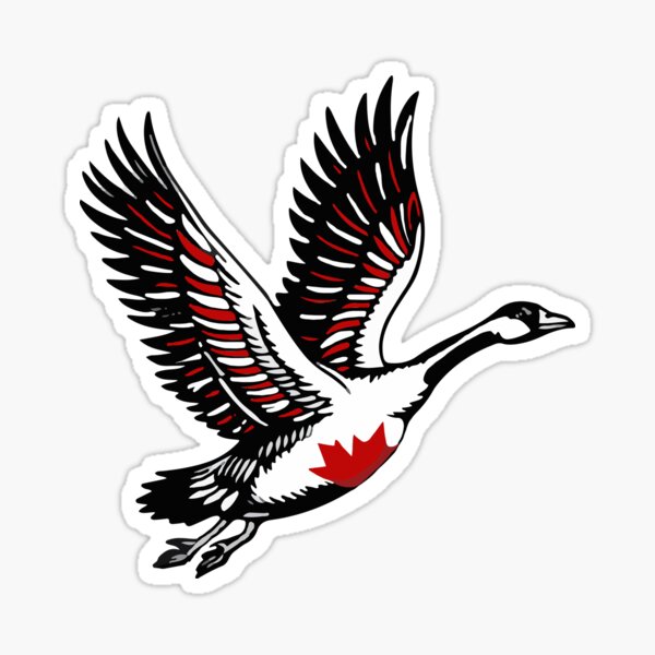 Vista previa del artículo con la obra «Ganso canadiense», diseñado y vendido por Silvered-Wings.