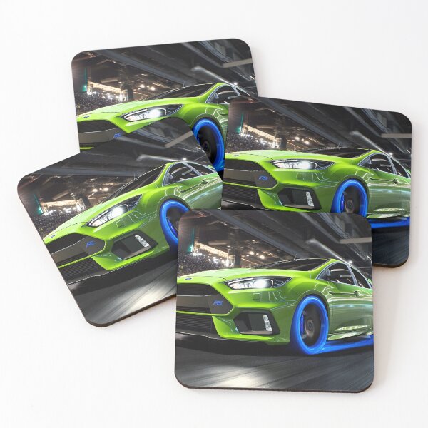 Item preview, Green Ford Focus RS Poster – Bold, Bright, and Built for Performance V designed and sold by AutoPopStudio.