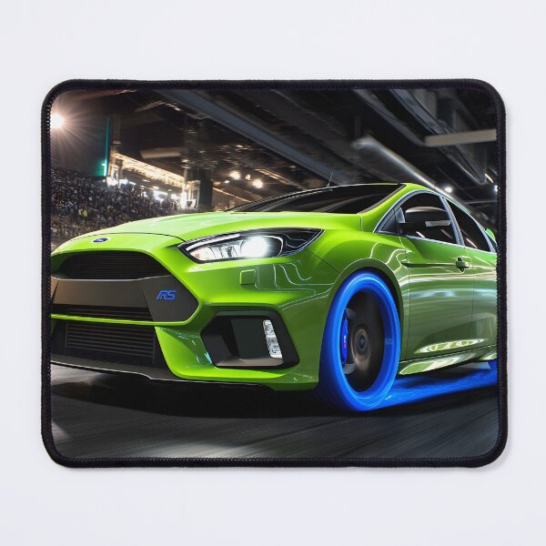 Item preview, Green Ford Focus RS Poster – Bold, Bright, and Built for Performance V designed and sold by AutoPopStudio.