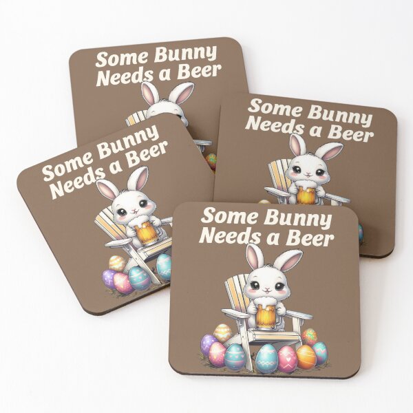 Item preview, Some Bunny Needs a Beer – Funny Easter Drinking Bunny T-Shirt designed and sold by TeesByOquad.