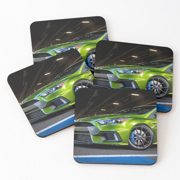 Item preview, Green Ford Focus RS Poster – Bold, Bright, and Built for Performance IV designed and sold by AutoPopStudio.