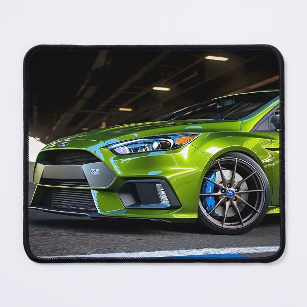 Item preview, Green Ford Focus RS Poster – Bold, Bright, and Built for Performance IV designed and sold by AutoPopStudio.