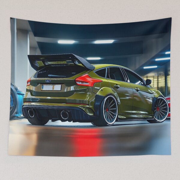 Item preview, Green Ford Focus RS Poster – Bold, Bright, and Built for Performance VI designed and sold by AutoPopStudio.