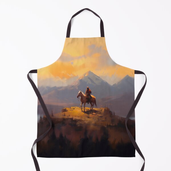 Item preview, The mountain ranger. Original oil artwork. Cowboy western painting. Digital art Print. Poster. Home Decor. designed and sold by organicflowart.