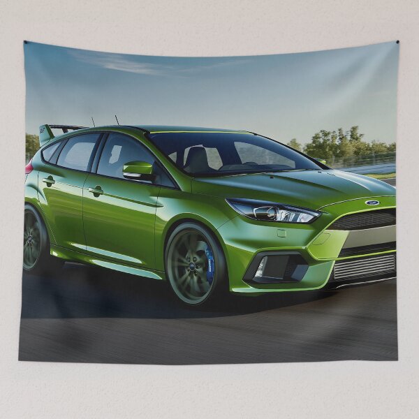 Item preview, Green Ford Focus RS Poster – Bold, Bright, and Built for Performance VII designed and sold by AutoPopStudio.