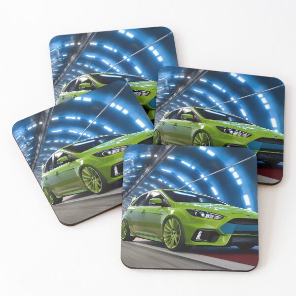 Item preview, Green Ford Focus RS Poster – Bold, Bright, and Built for Performance VIII designed and sold by AutoPopStudio.