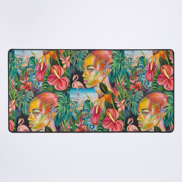 Item preview, Tropical Birds And Flowers - Orange Bliss designed and sold by CanvasCarousel.