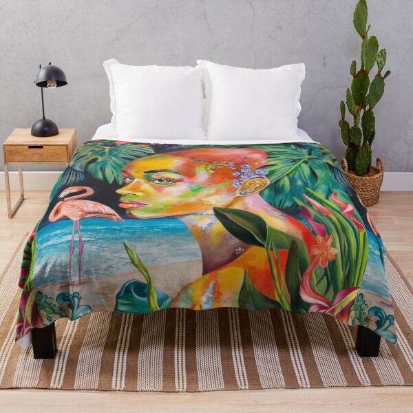 Item preview, Tropical Birds And Flowers - Orange Bliss designed and sold by CanvasCarousel.