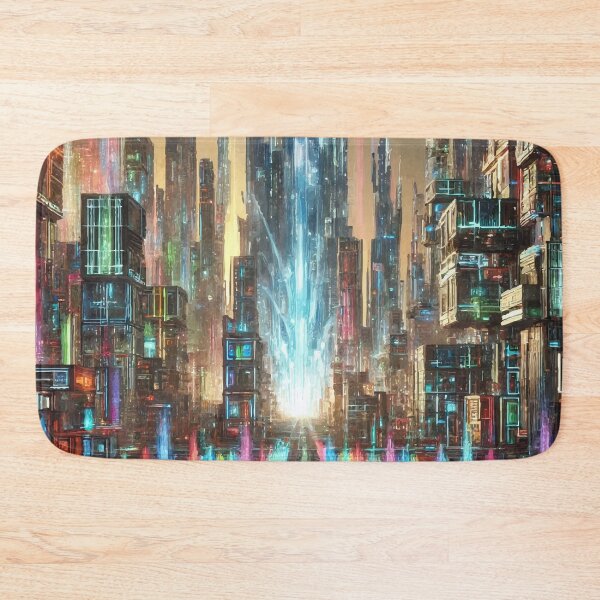 Item preview, Neon Metropolis: The City of Light designed and sold by AbstractAnom.