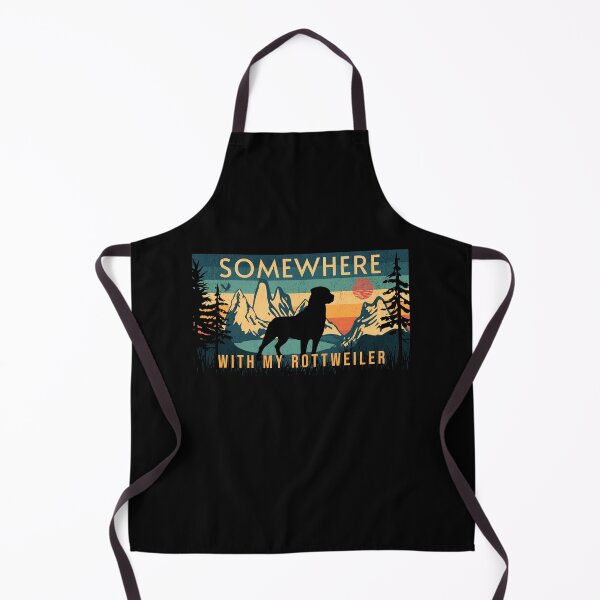 Item preview, Somewhere With My Rottweiler Vintage Hiking Camping Gift designed and sold by Guarddogdrive.
