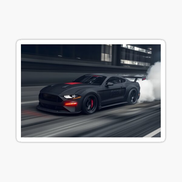 Item preview, Black Ford Mustang Dark Horse Poster – Pure Muscle, Ultimate Presence designed and sold by AutoPopStudio.