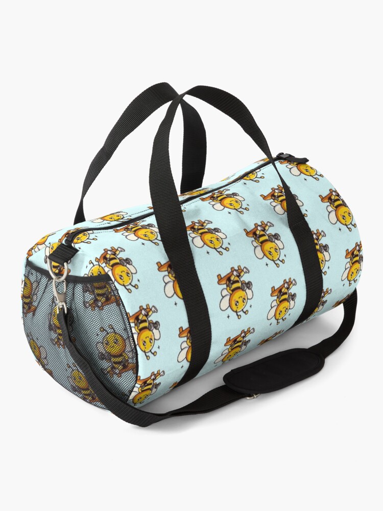 Thumbnail 2 of 3, Duffle Bag, Beecep Workout Bee Bag designed and sold by Rhysy-Peasy.