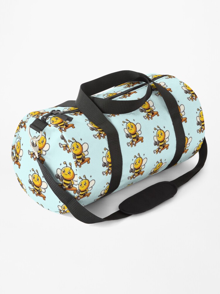 Thumbnail 1 of 3, Duffle Bag, Beecep Workout Bee Bag designed and sold by Rhysy-Peasy.