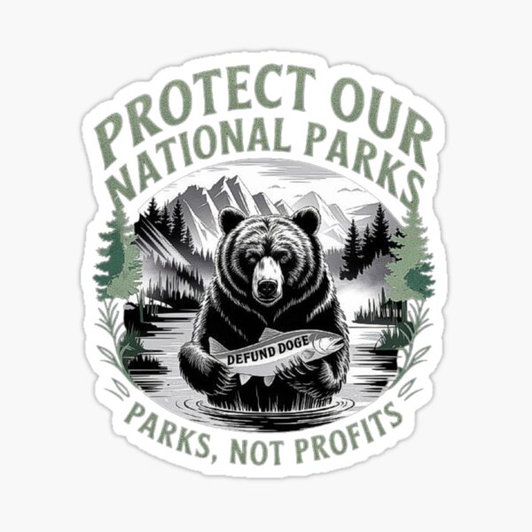Item preview, Protect Our National Parks - Bear with Fish Artwork designed and sold by love3617.