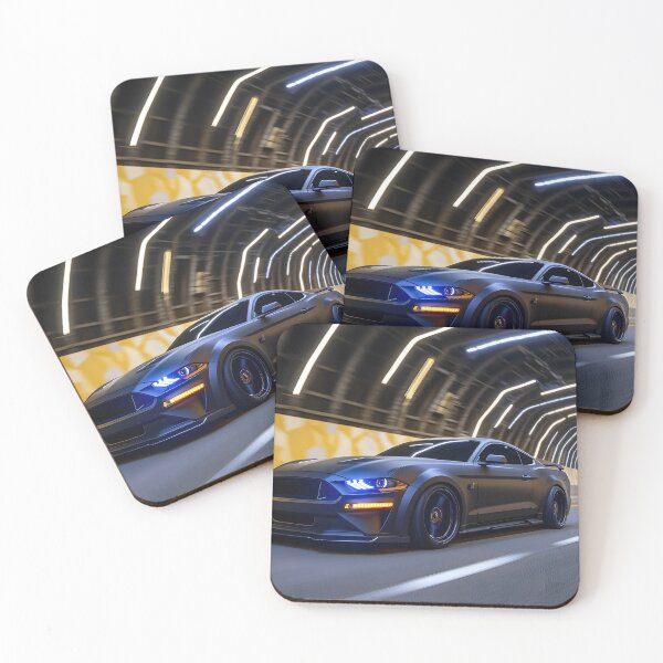 Item preview, Black Ford Mustang Dark Horse Poster – Pure Muscle, Ultimate Presence III designed and sold by AutoPopStudio.