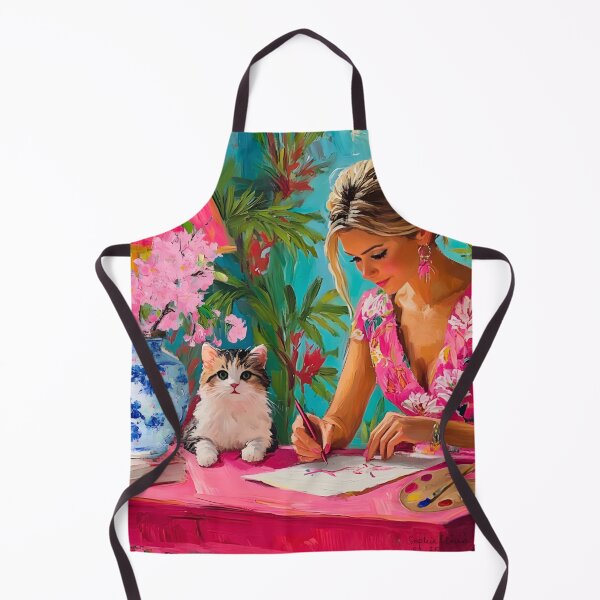 Item preview, Grandmillennial art, Artists at work, whimsical art designed and sold by SophieClimaArt.