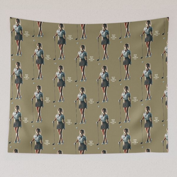 Item preview, Woman Golfer Holding a Golf Club and Wearing a Skirt URM designed and sold by urmaddad.