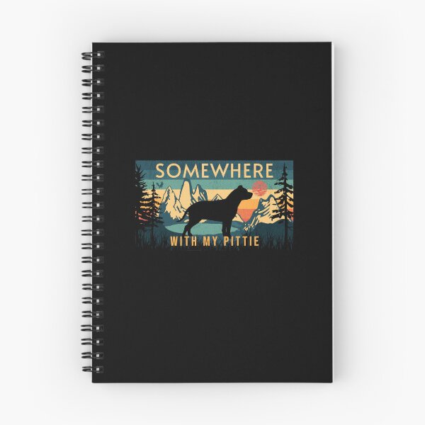 Item preview, Somewhere With My Pittie Vintage Hiking Camping Gift designed and sold by Guarddogdrive.