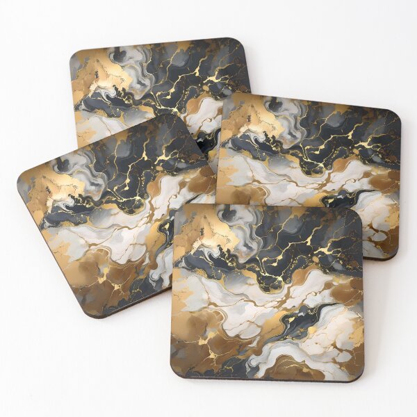 Item preview, Light and Dark Grey Earth Marbling designed and sold by Ciervo Primavera.