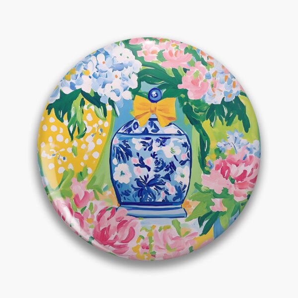 Item preview, Spring flowers in ginger jar designed and sold by SophieClimaArt.