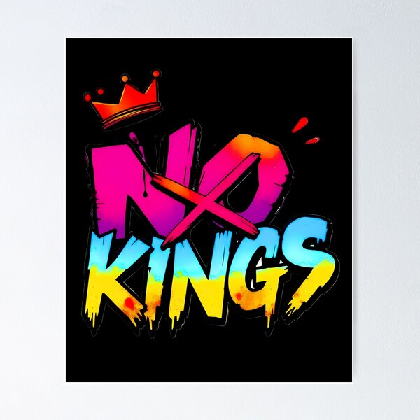 Item preview, No Kings - Bold Graffiti Statement designed and sold by DreamsArtwear.