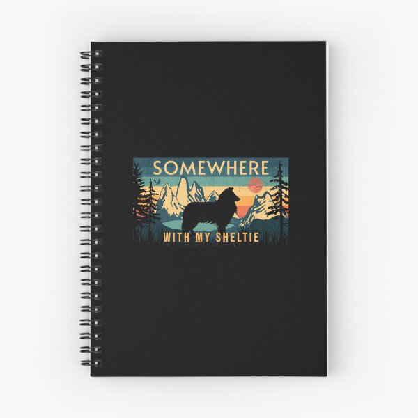 Item preview, Somewhere With My Sheltie Vintage Hiking Gift designed and sold by Guarddogdrive.