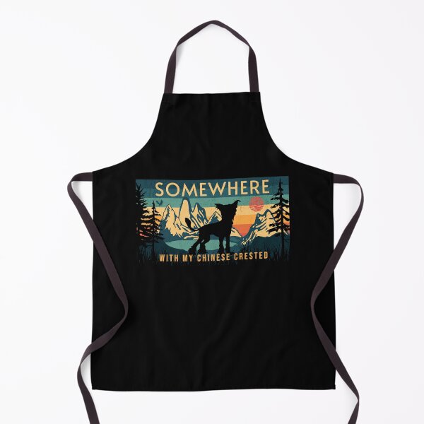Item preview, Somewhere With My Chinese Crested Vintage Hiking Gift designed and sold by Guarddogdrive.
