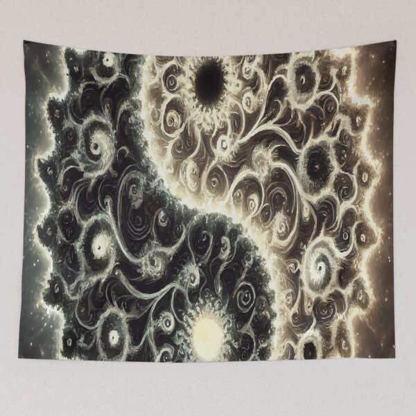 Item preview, Cosmic Balance: Fractal Yin Yang Energy designed and sold by AbstractAnom.