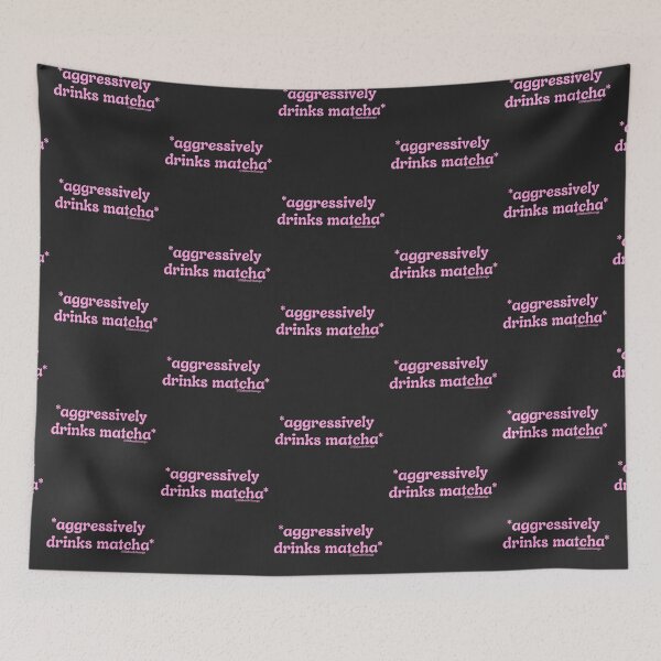 Item preview,  Aggressively drinks matcha. v22c, pink | by @lilsboobthangs designed and sold by lilsboobthangs.