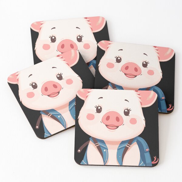 Item preview, Piglet with Backpack designed and sold by Bebrowny.