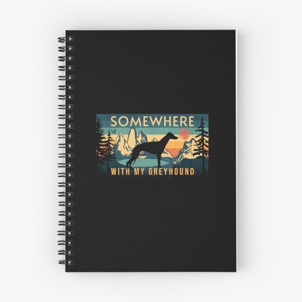 Item preview, Somewhere With My Greyhound Vintage Hiking Gift designed and sold by Guarddogdrive.