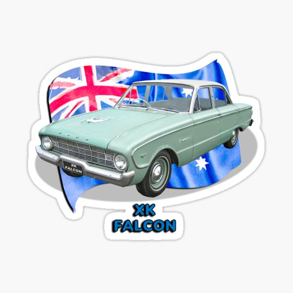 Item preview, XK Falcon – Australia’s First Locally Built Ford Classic on Black Background designed and sold by Michael van der Hoorn.
