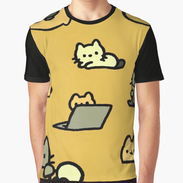 Vista previa del artículo con la obra «lindo patrón de gato», diseñado y vendido por ArtZombieStore.