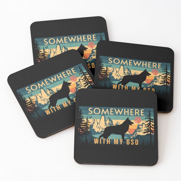 Item preview, Somewhere With My GSD German Shepherd Vintage  designed and sold by Guarddogdrive.