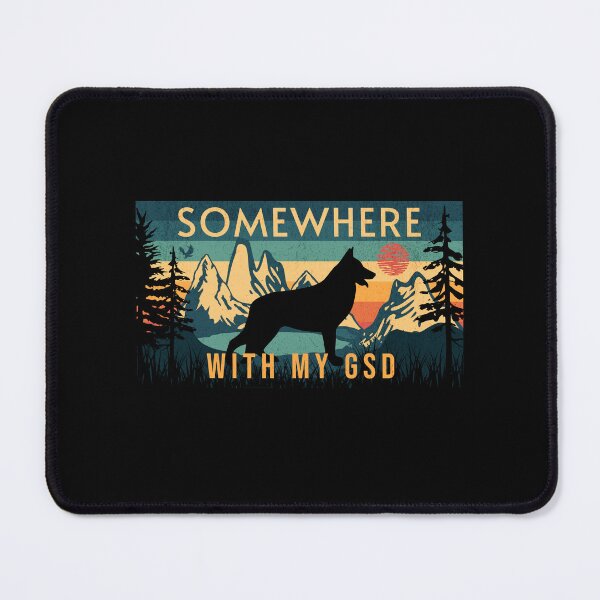 Item preview, Somewhere With My GSD German Shepherd Vintage  designed and sold by Guarddogdrive.